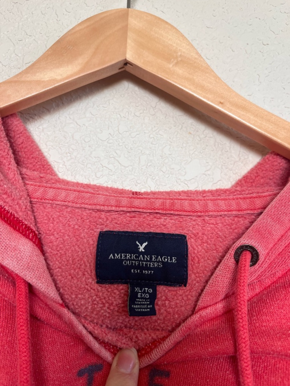 American Eagle Y2K Women’s Red Pullover Hoodie - The Original A.EAGLE - Picture 6 of 10